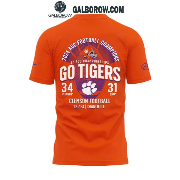 Clemson Tigers Are The 2024 ACC Champions Go Tigers Hoodie T-Shirt