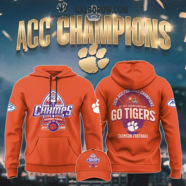 Clemson Tigers Football 2024 ACC Conference Let’s Celebrate Hoodie T-Shirt