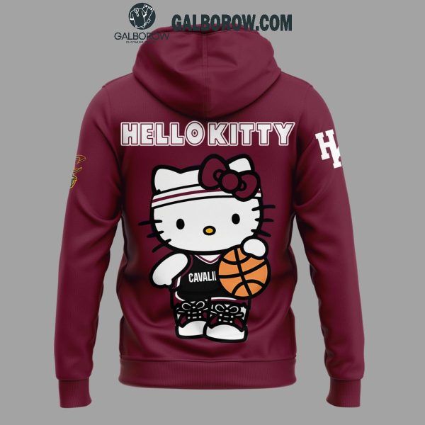 Cleveland Cavaliers NBA Team With Hello Kitty 2024 Anniversary Hoodie T-Shirt