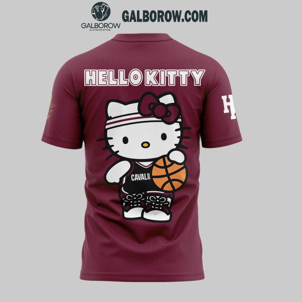 Cleveland Cavaliers NBA Team With Hello Kitty 2024 Anniversary Hoodie T-Shirt