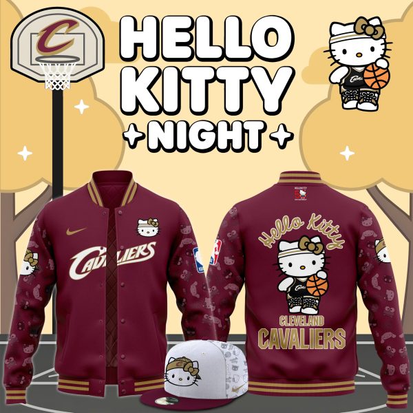 Cleveland Cavaliers 2024 Hello Kitty Night 50 Years Memories Baseball Jacket