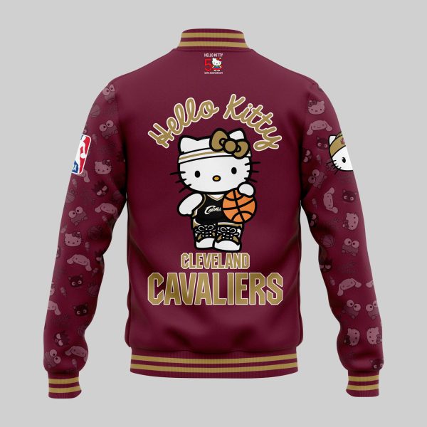 Cleveland Cavaliers 2024 Hello Kitty Night 50 Years Memories Baseball Jacket