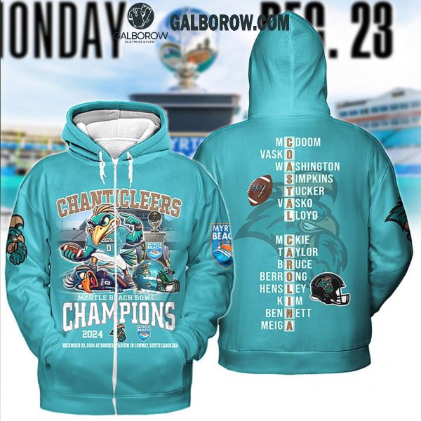 Coastal Carolina Chanticleers Honor Myrtle Beach Bowl Champs 2024 Hoodie T-Shirt