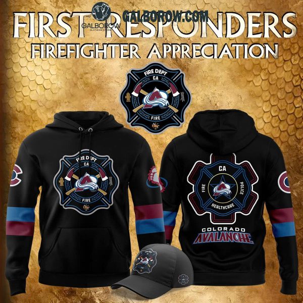 Colorado Avalanche 2024 Firefighter Appreciation Night Honoring Hoodie T-Shirt