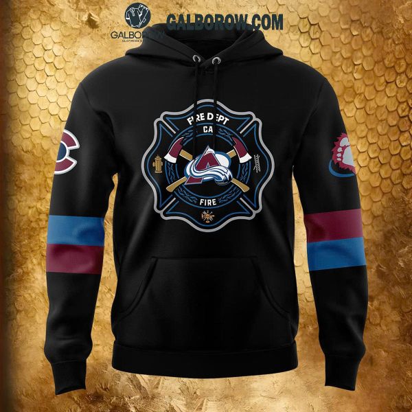 Colorado Avalanche 2024 Firefighter Appreciation Night Honoring Hoodie T-Shirt