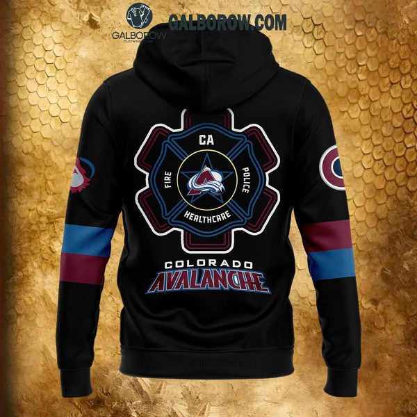 Colorado Avalanche 2024 Firefighter Appreciation Night Honoring Hoodie T-Shirt