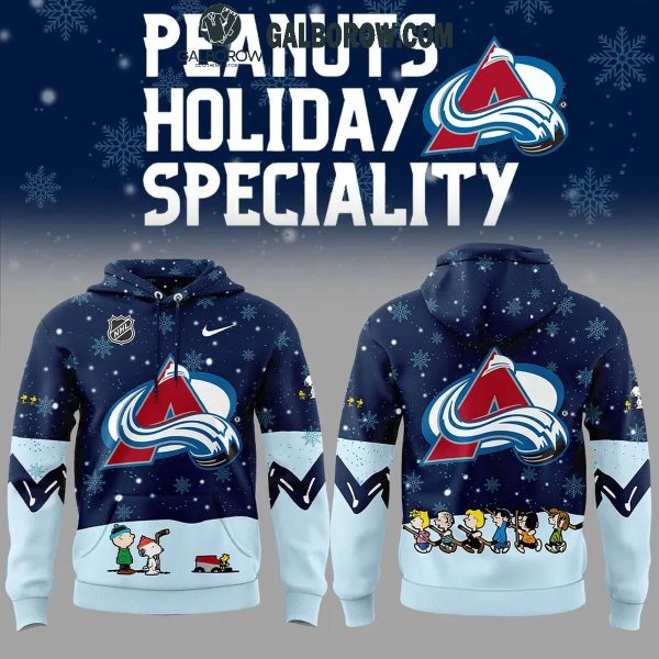 Colorado Avalanche Night Of Christmas With Peanuts Snoopy 2024 Hoodie T-Shirt