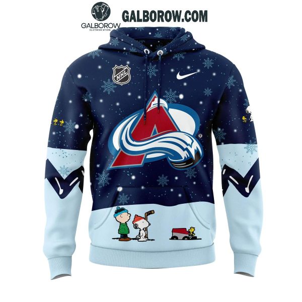 Colorado Avalanche Night Of Christmas With Peanuts Snoopy 2024 Hoodie T-Shirt