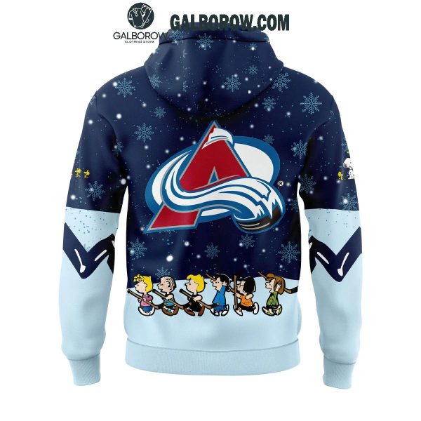 Colorado Avalanche Night Of Christmas With Peanuts Snoopy 2024 Hoodie T-Shirt