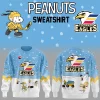 Worcester Railers 2024 Snoopy Cheering Peanuts Winter Hoodie T-Shirt