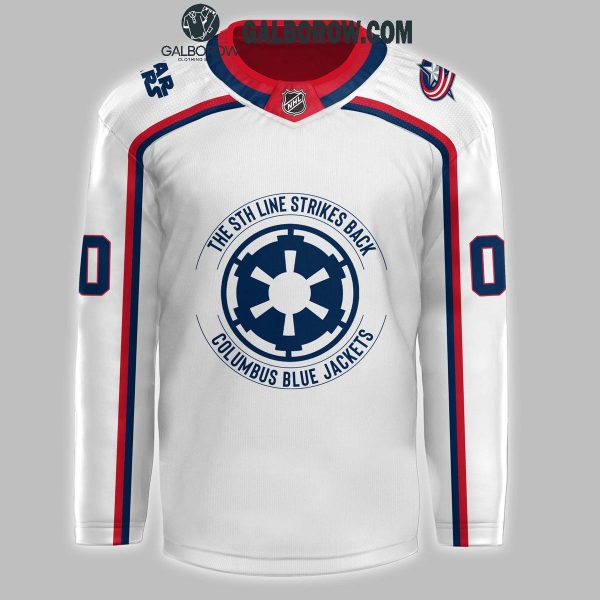 Columbus Blue Jackets 2025 Star Wars Night Personalized Hockey Jersey