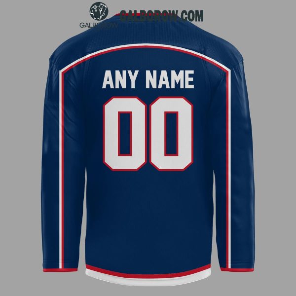 Columbus Blue Jackets Educator Appreciation Night Spirit Personalized Hockey Jersey