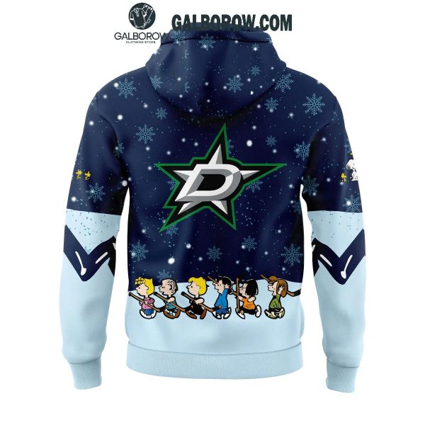 Dallas Stars Night Of Christmas With Peanuts Snoopy 2024 Hoodie T-Shirt