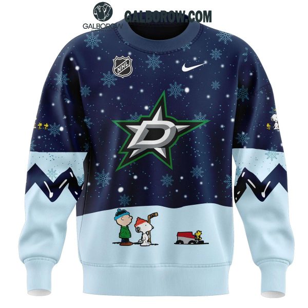 Dallas Stars Night Of Christmas With Peanuts Snoopy 2024 Hoodie T-Shirt