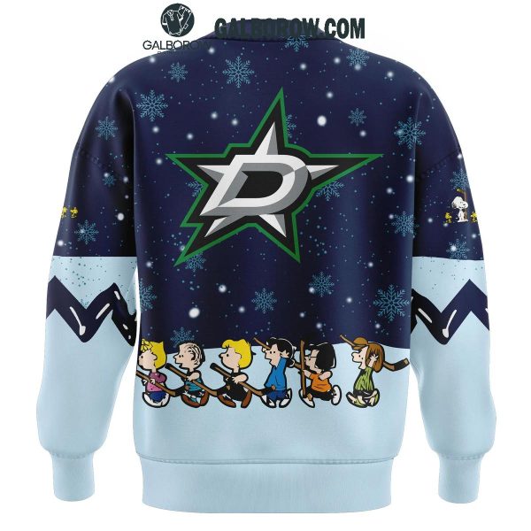 Dallas Stars Night Of Christmas With Peanuts Snoopy 2024 Hoodie T-Shirt