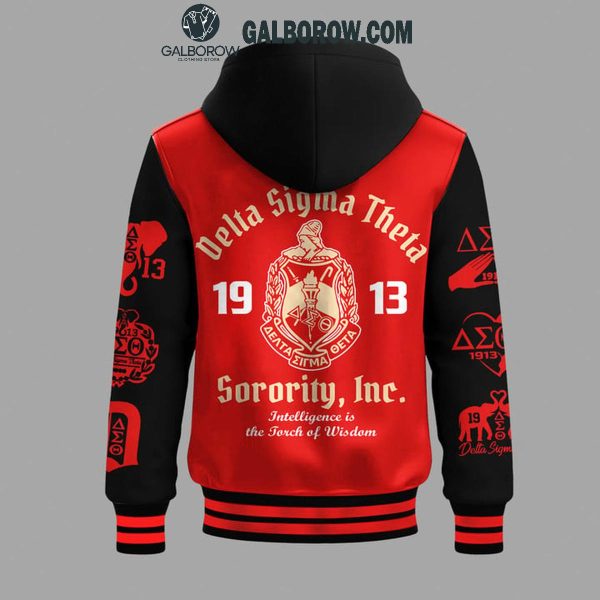 Delta Sigma Theta 1913 Intelligent Is The Touch Of Wisdom Baseball Jacket