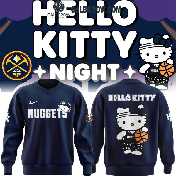 Denver Nuggets Hello Kitty Celebration 50 Years Basketball Hoodie T-Shirt