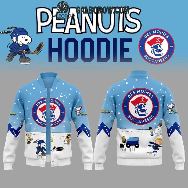 Des Moines Buccaneers Peanuts Holidays Snoopy Playtime Baseball Jacket