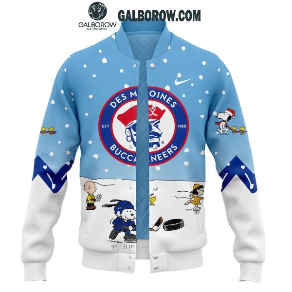 Des Moines Buccaneers Peanuts Holidays Snoopy Playtime Baseball Jacket