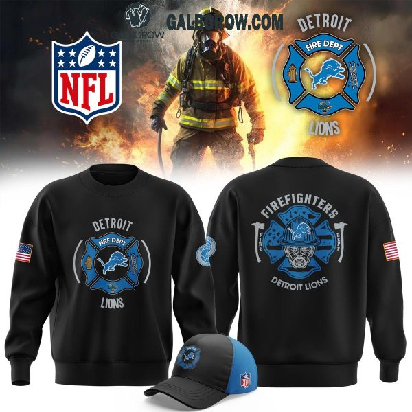 Detroit Lions 2024 Firefighter Appreciation Night Honoring Hoodie T-Shirt