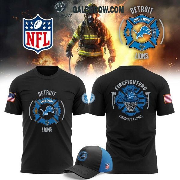 Detroit Lions 2024 Firefighter Appreciation Night Honoring Hoodie T-Shirt