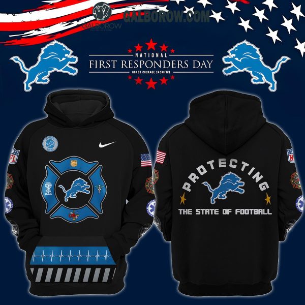 Detroit Lions 2024 Firefighter Appreciation Night State Of Football Hoodie T-Shirt