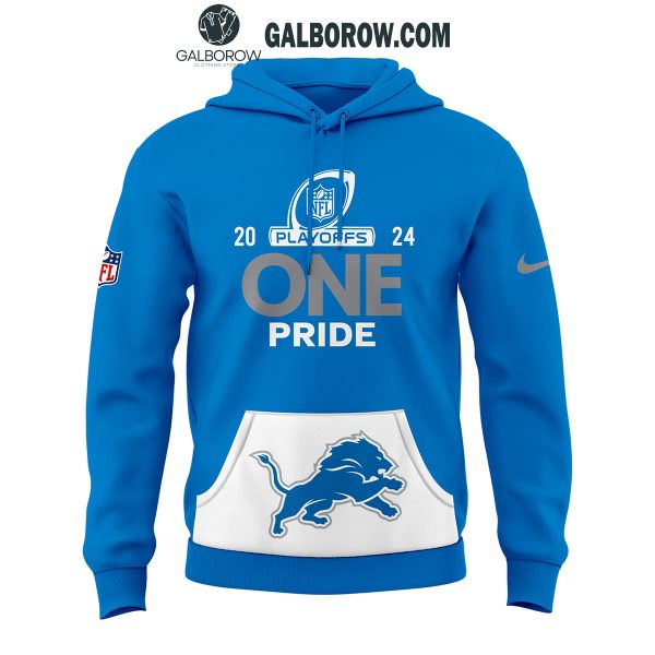 Detroit Lions Football 2024 Playoffs One Pride Hoodie T-Shirt