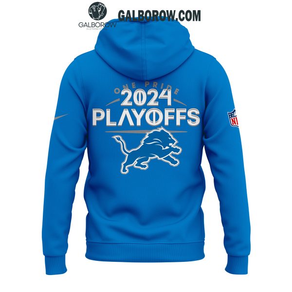 Detroit Lions Football 2024 Playoffs One Pride Hoodie T-Shirt