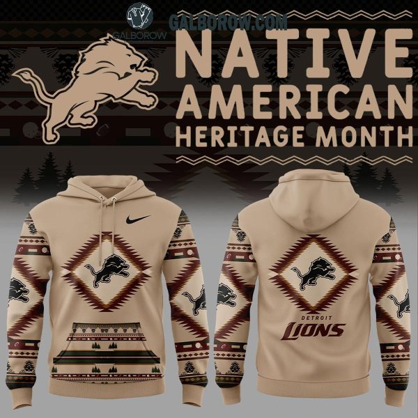 Detroit Lions Football Honors Native American Heritage 2025 Hoodie T-Shirt