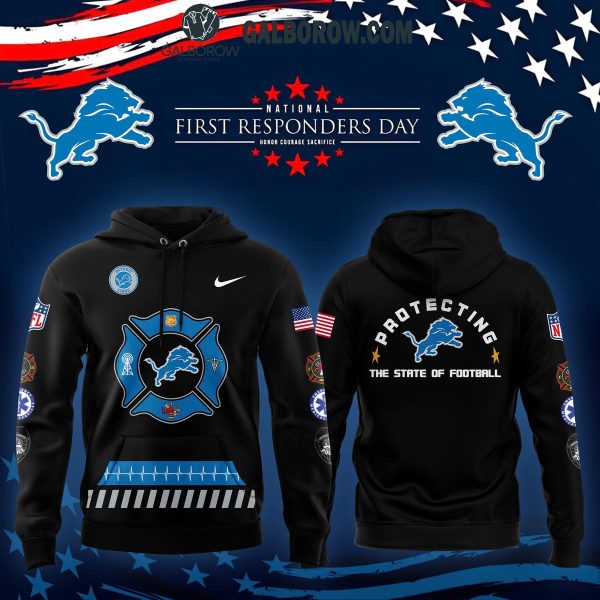 Detroit Lions Honoring 2024 Firefighter Appreciation Night Hoodie T-Shirt