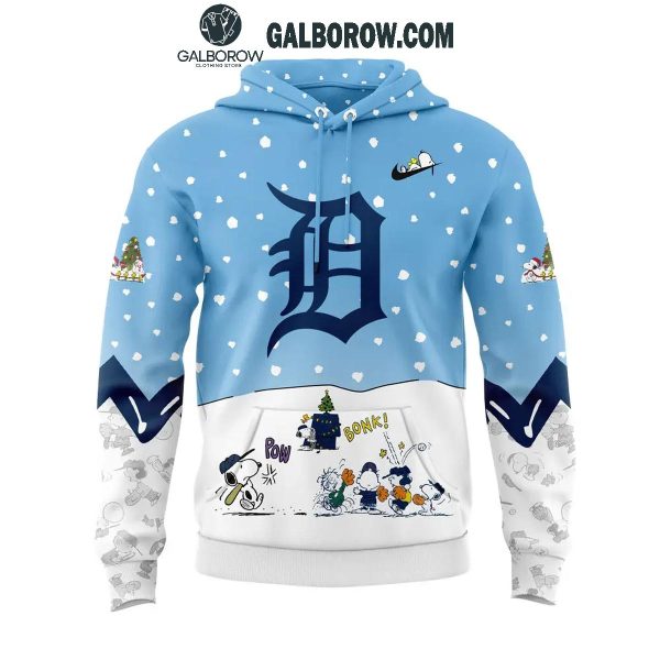 Detroit Tigers 2024 Peanuts Baseball Snoopy Holidays Hoodie T-Shirt