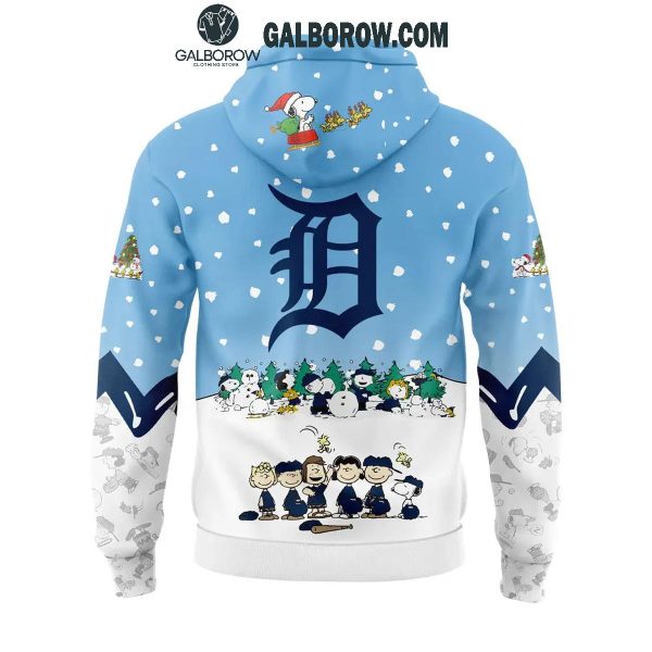 Detroit Tigers 2024 Peanuts Baseball Snoopy Holidays Hoodie T-Shirt