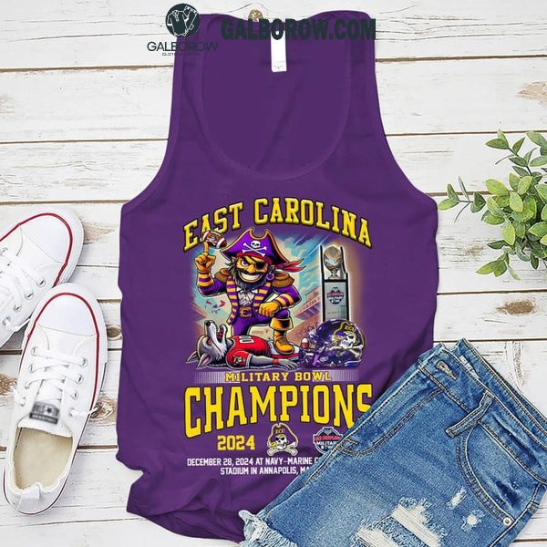 East Carolina Pirates Let’s Celebrate 2024 Military Bowl Champions T-Shirt