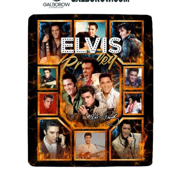 Elvis Presley Forever Fan 2024 Fleece Blanket Quilt