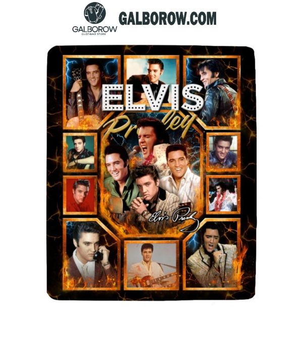 Elvis Presley Forever Fan 2024 Fleece Blanket Quilt