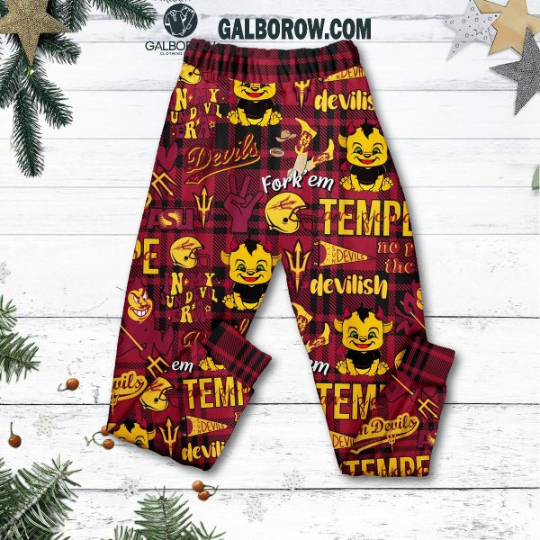 Fear The Fork You’ll Always Be Home Sweet Home To Me Fleece Pajamas Set