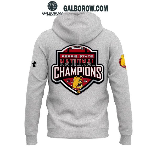 Ferris State National Champions 2024 Grey Design Hoodie T Shirt