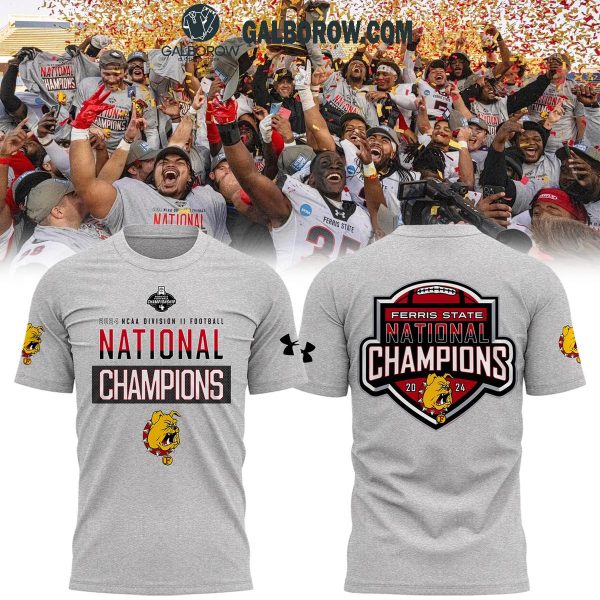 Ferris State National Champions 2024 Grey Design Hoodie T Shirt