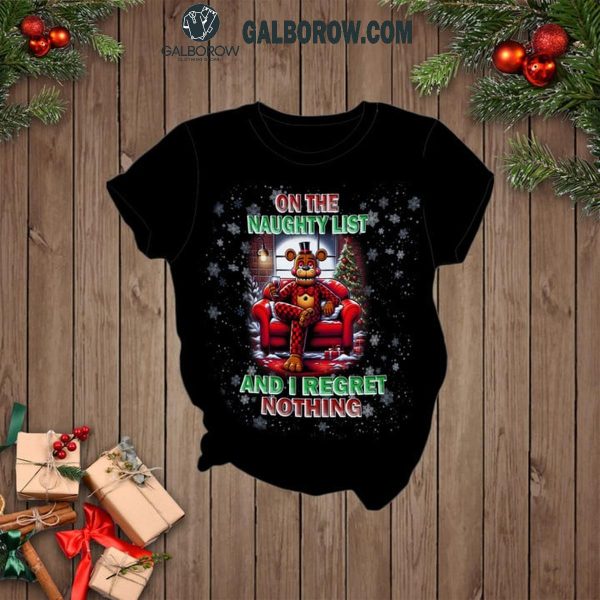 Five Nights At Freddy’s On The Naughty List Christmas Fleece Pajamas Set