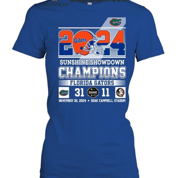 Florida Gators 2024 Sunshine Showdown Champions T Shirt