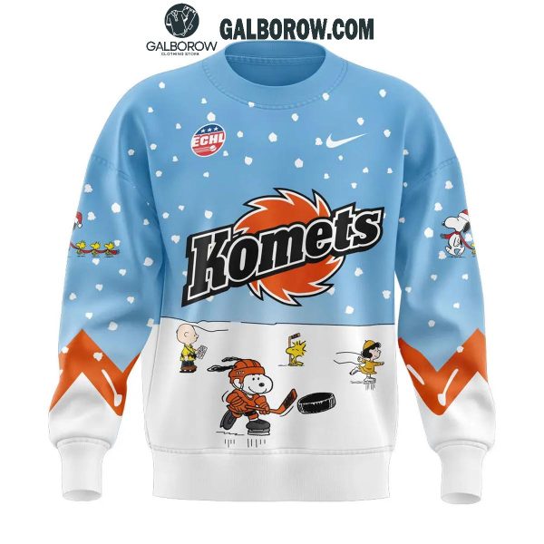 Fort Wayne Komets 2024 Winter Snoopy Holidays Peanuts Sweatshirt Hoodie T-Shirt