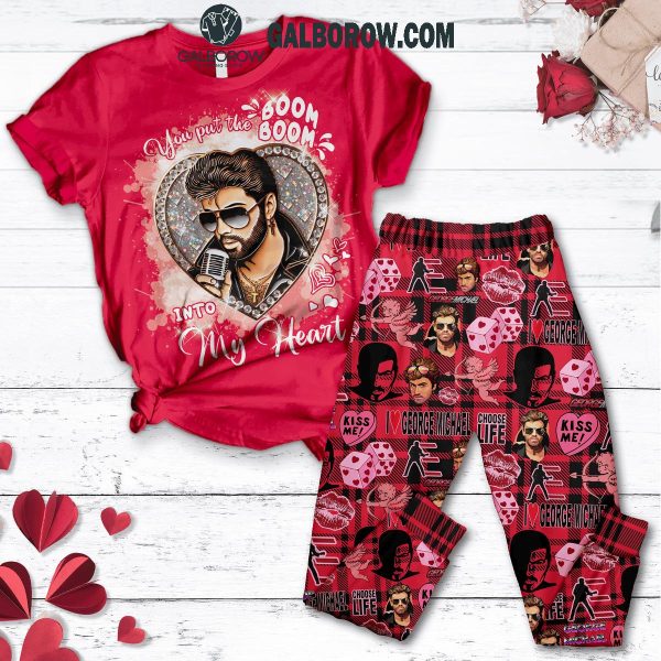 George Michael You Put The Boom Into My Heart Fleece Pajamas Set