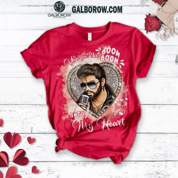 George Michael You Put The Boom Into My Heart Fleece Pajamas Set