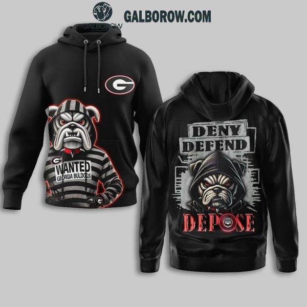 Georgia Bulldogs 2024 Deny Defend Depose For Luigi Mangione Hoodie T-Shirt