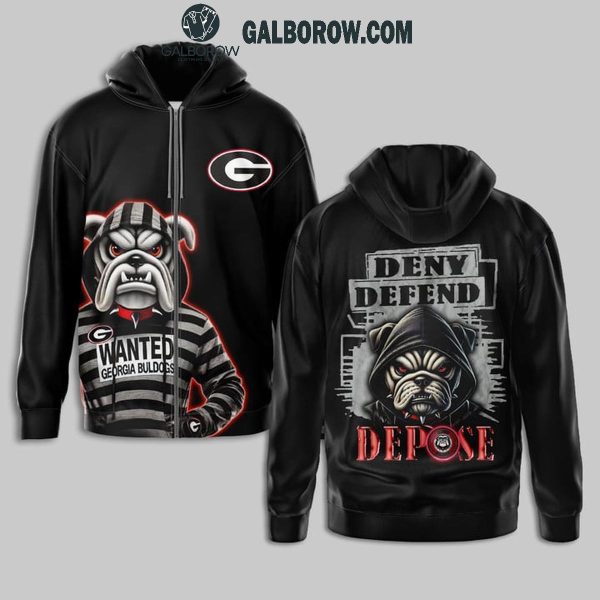 Georgia Bulldogs 2024 Deny Defend Depose For Luigi Mangione Hoodie T-Shirt