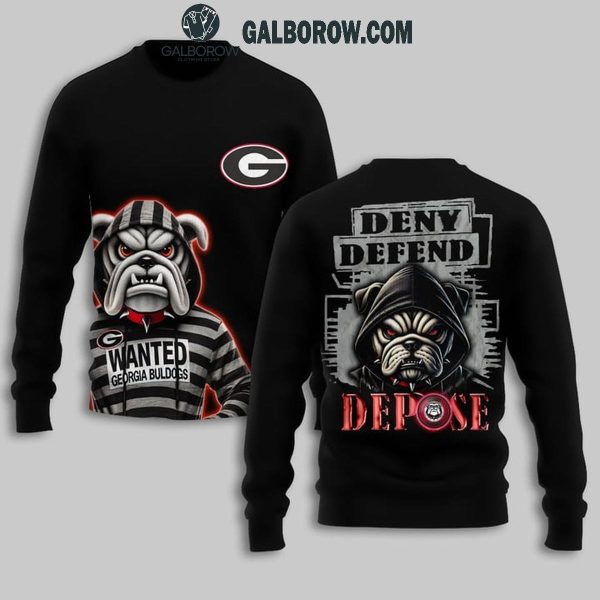 Georgia Bulldogs 2024 Deny Defend Depose For Luigi Mangione Hoodie T-Shirt