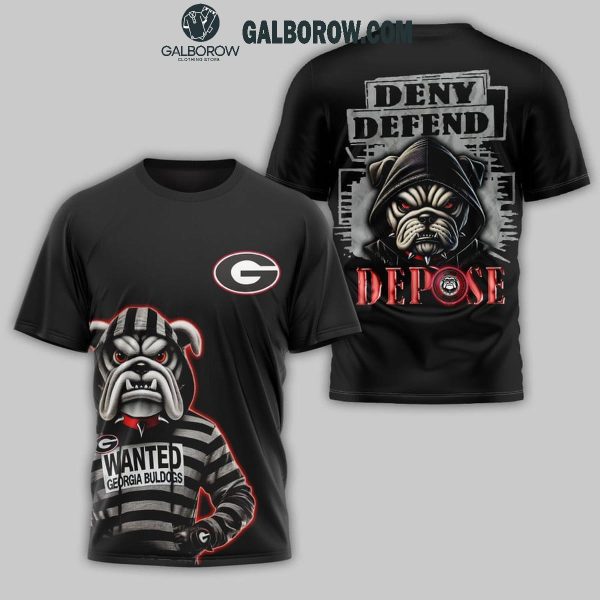 Georgia Bulldogs 2024 Deny Defend Depose For Luigi Mangione Hoodie T-Shirt