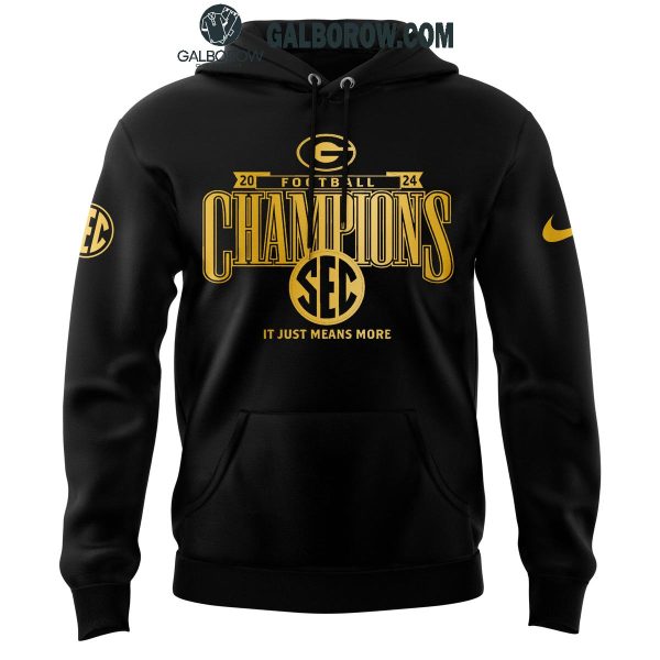 Georgia Bulldogs 2024 SEC Conference Champions Perfect Season Hoodie T-Shirt