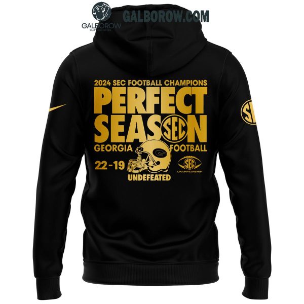 Georgia Bulldogs 2024 SEC Conference Champions Perfect Season Hoodie T-Shirt