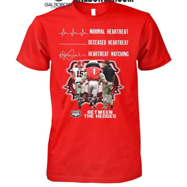 Georgia Bulldogs Crazy Heartbeat Watching Them Playing 2024 T Shirt